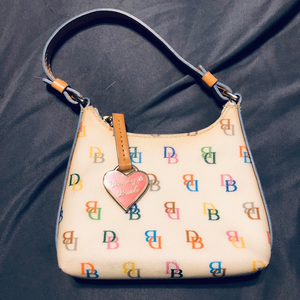 Dooney & Bourke Bitsy bag with multicolor logos